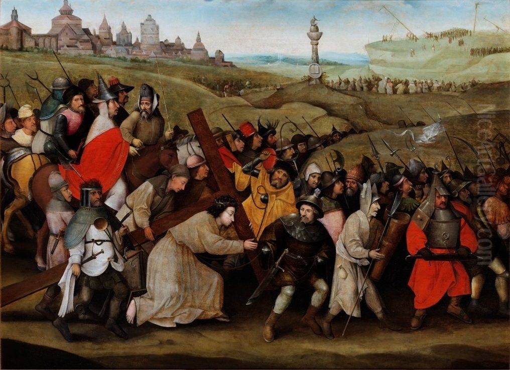The Road to Calvary Oil Painting by Hieronymous Bosch