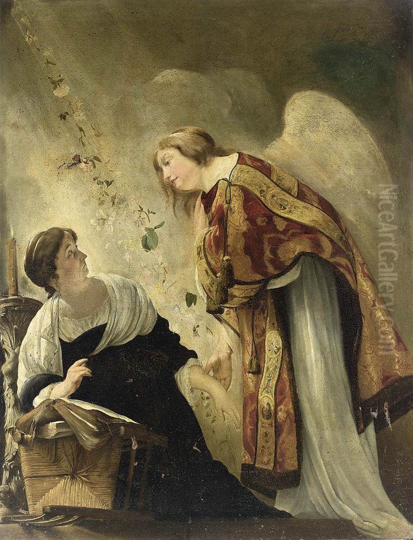The Annunciation of the Virgin's Death Oil Painting by Paulus Bor