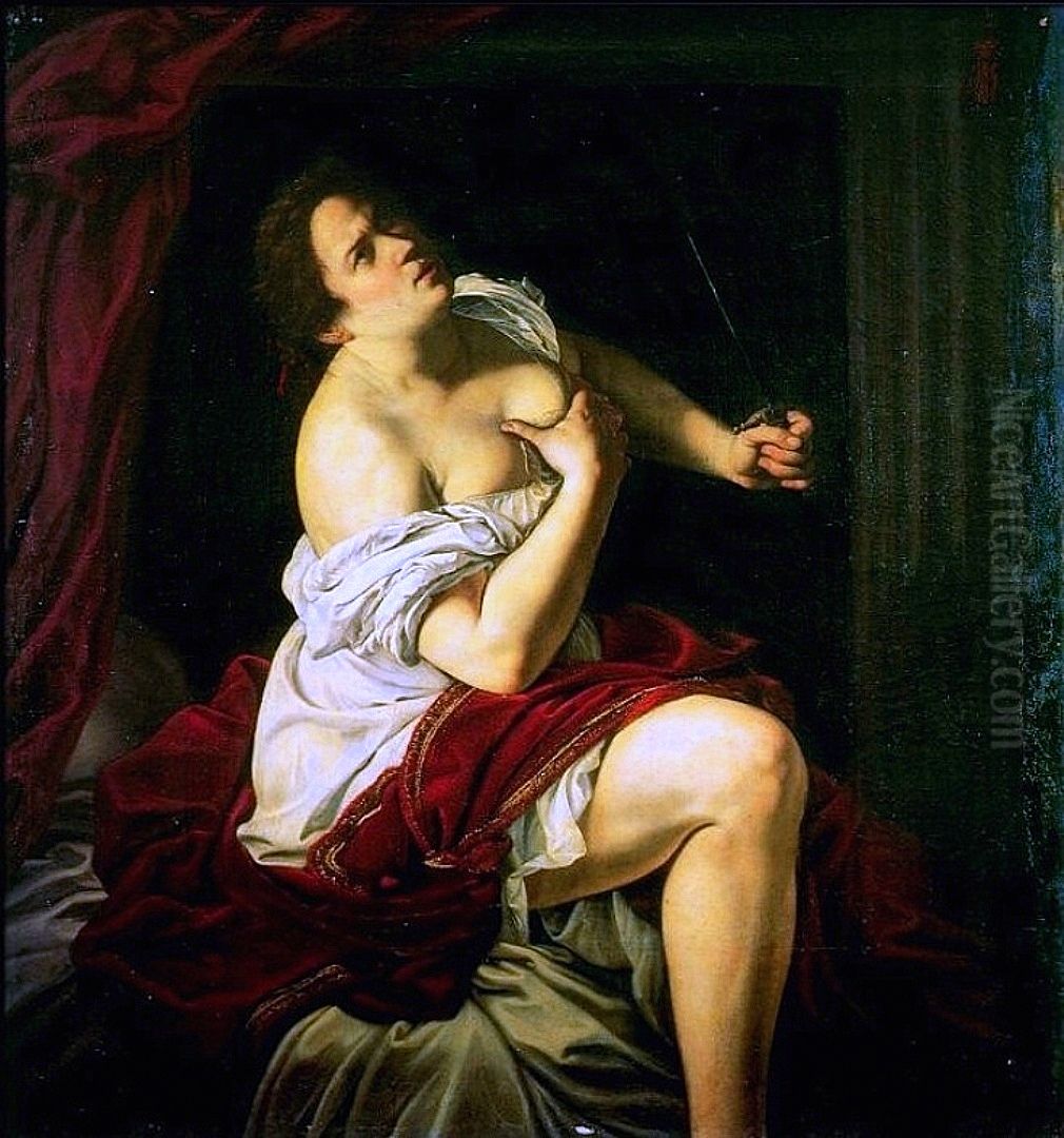 Lucretia Oil Painting by Artemisia Gentileschi