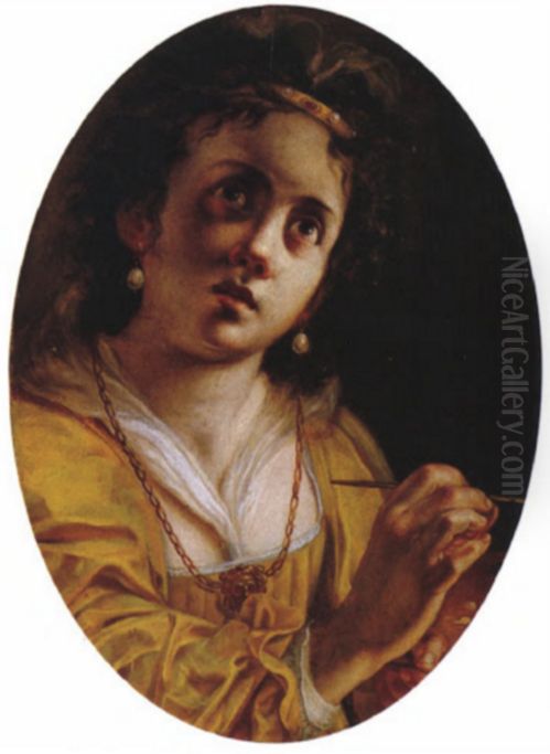 Self-portrait Oil Painting by Artemisia Gentileschi
