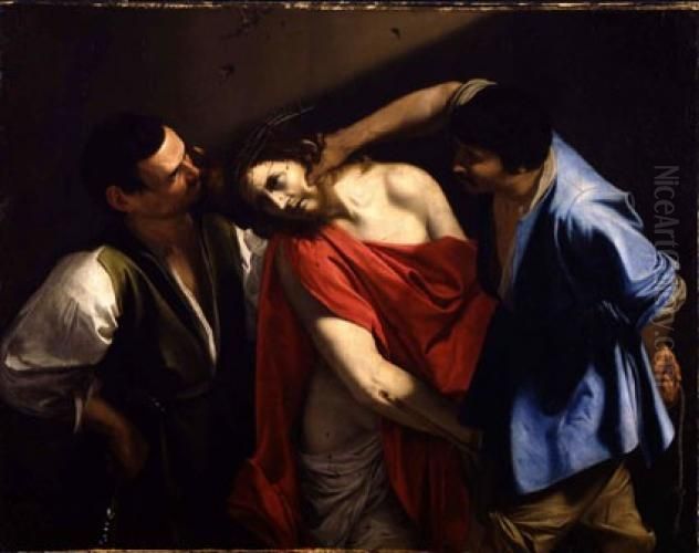 The Mocking of Christ Oil Painting by Orazio Gentileschi