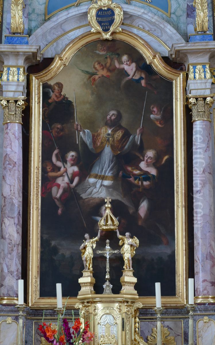 L'Apotheose de saint Blaise Oil Painting by unknown