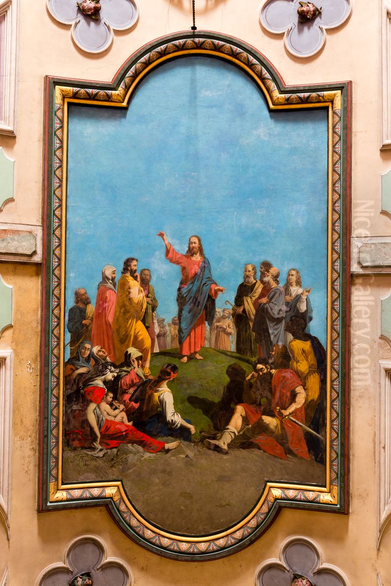 Le sermon sur la montagne. Oil Painting by Guillaume Fouace