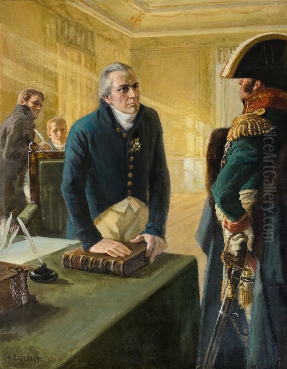 Maaherra Oil Painting by Albert Edelfelt