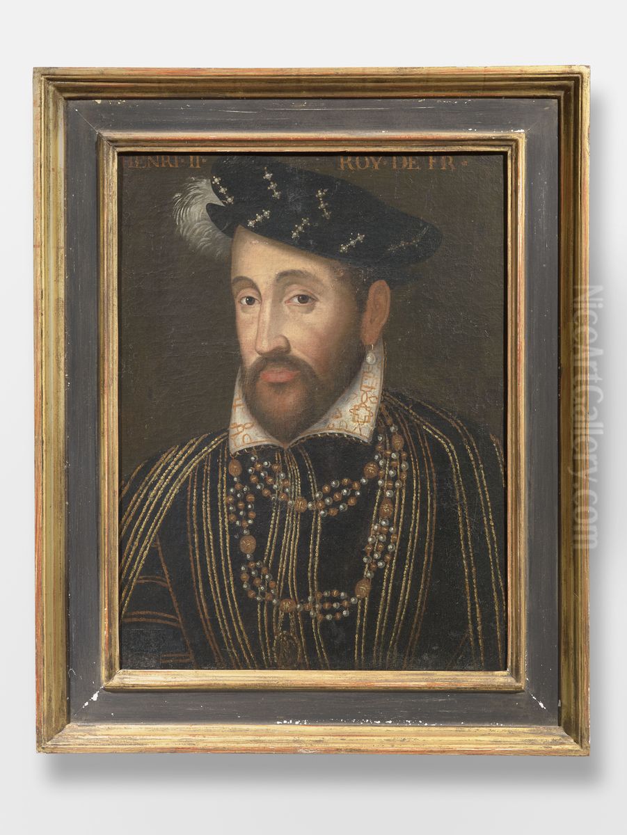 Henry II, King of France (1519-1559) Oil Painting by Francois Clouet