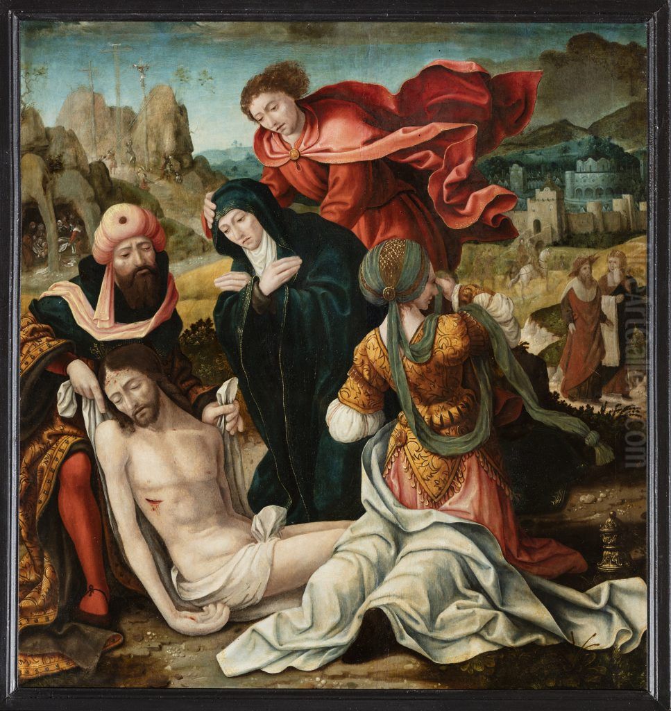 la Deploration du Christ Oil Painting by Noel Bellemare