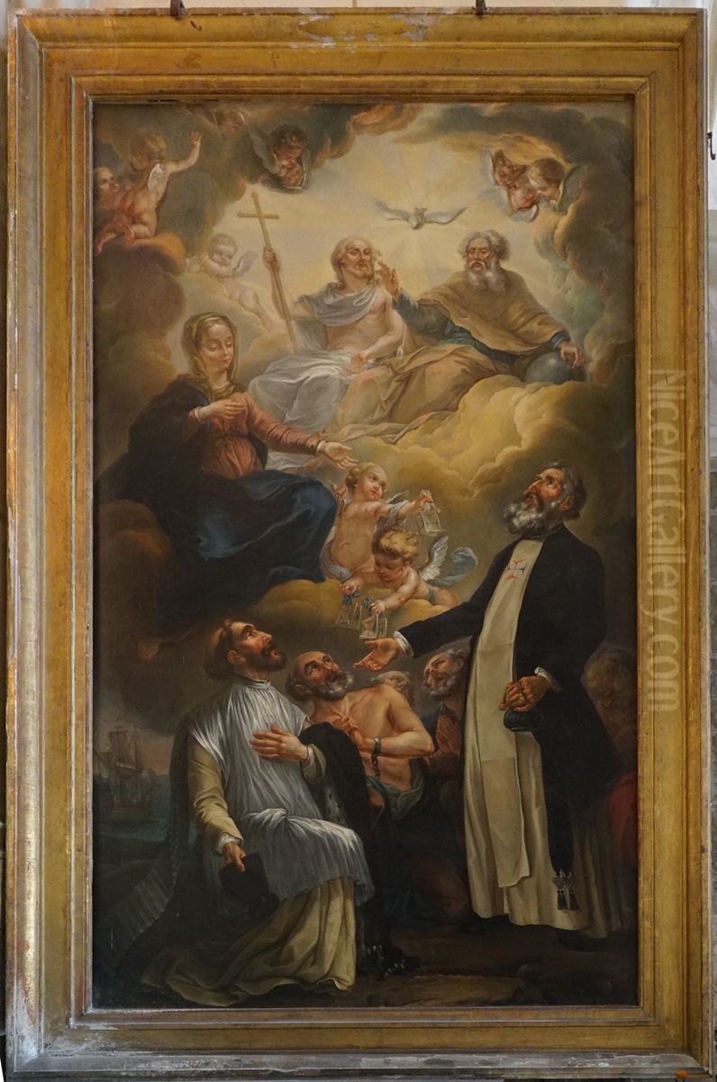 Saint John of Matha and Saint Felix of Valois Oil Painting by unknown