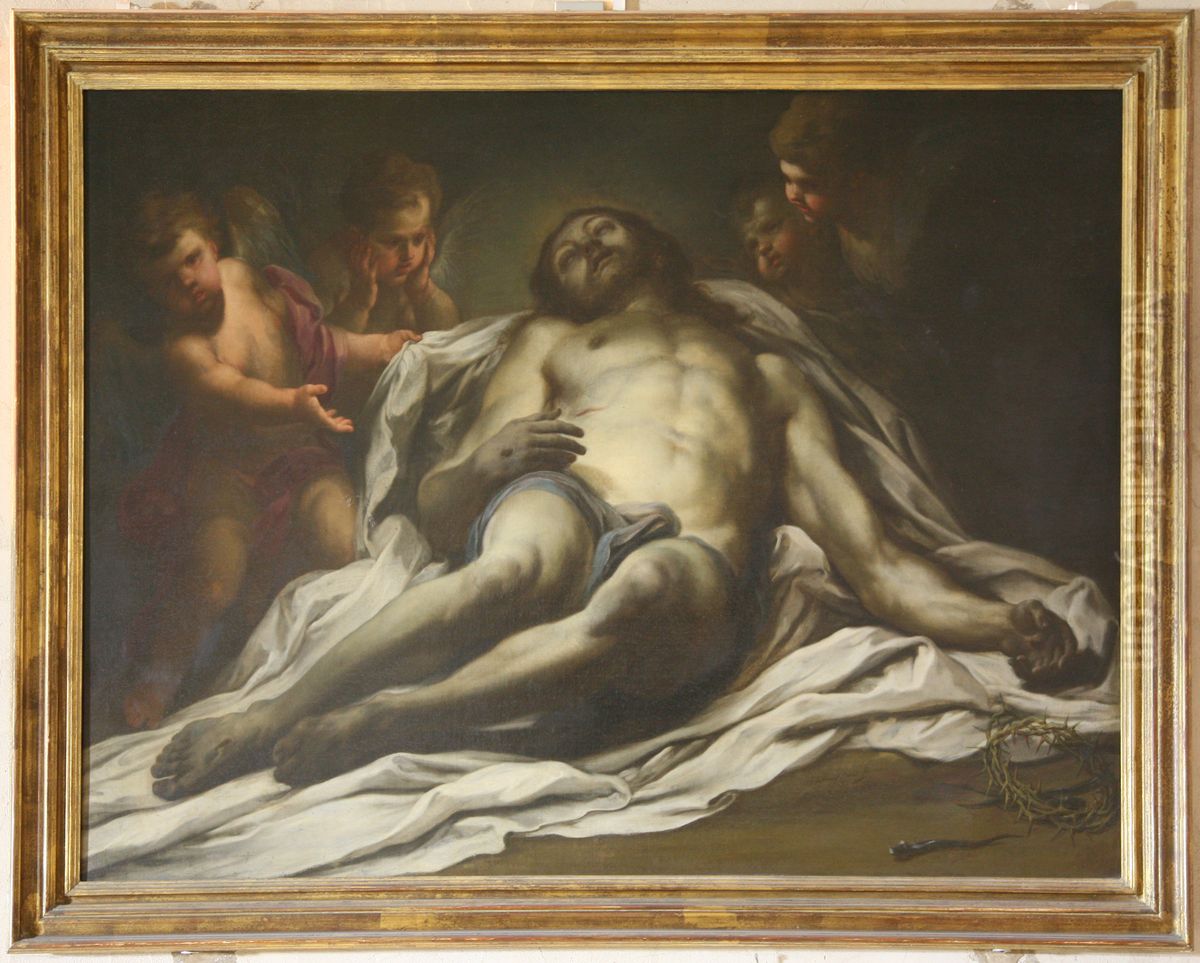 Le Christ mort Oil Painting by Sebastiano Conca