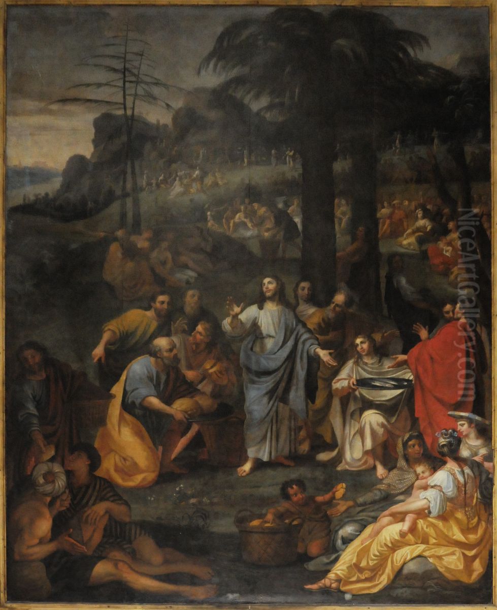 la Multiplication des pains Oil Painting by Daniel Halle