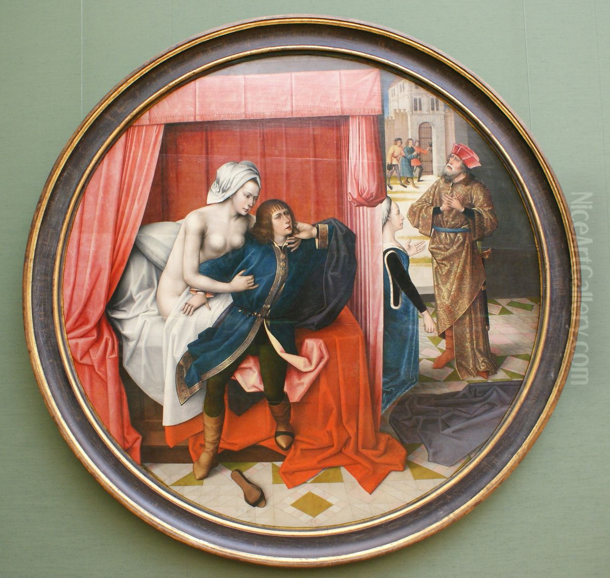 Joseph und Potiphars Weib Oil Painting by Master of Affligem