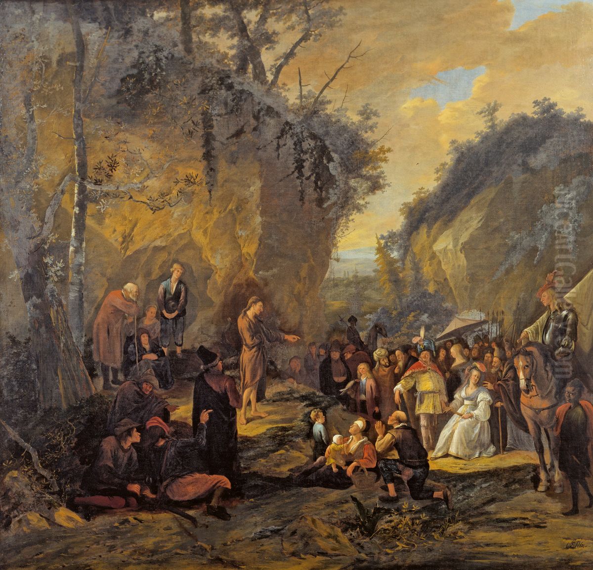 Johannes Doberen praediker Oil Painting by Jan Steen