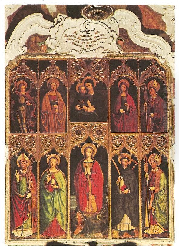 retable de Sainte-Marguerite Oil Painting by Ludovico Brea