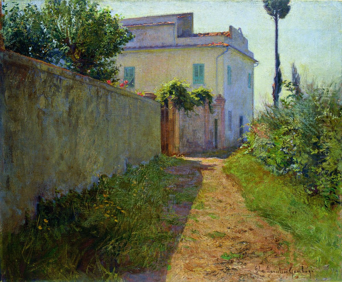 Benvenutis hus Oil Painting by Elin Danielson-Gambogi