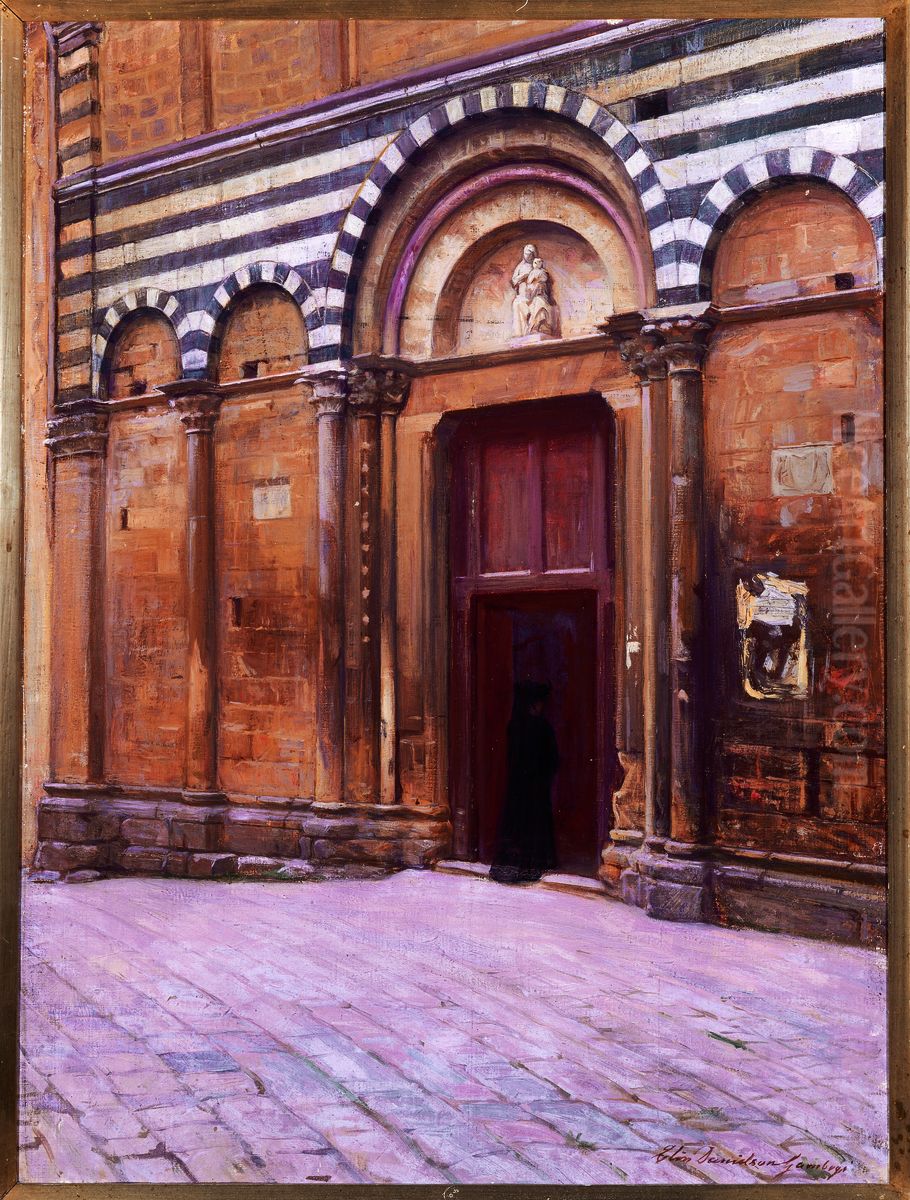 The Church St Michele Oil Painting by Elin Danielson-Gambogi