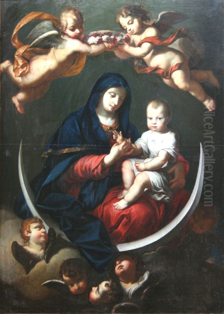 Notre-Dame du Peuple by Pierre Parrocel Oil Painting by Pierre Parrocel