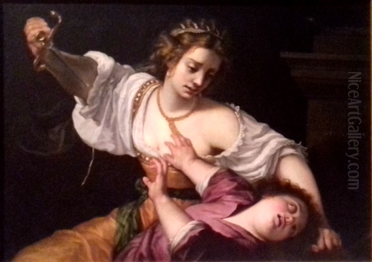 Medea Oil Painting by Artemisia Gentileschi