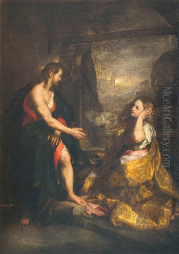 Cristo e la Maddalena Oil Painting by Federico Barocci