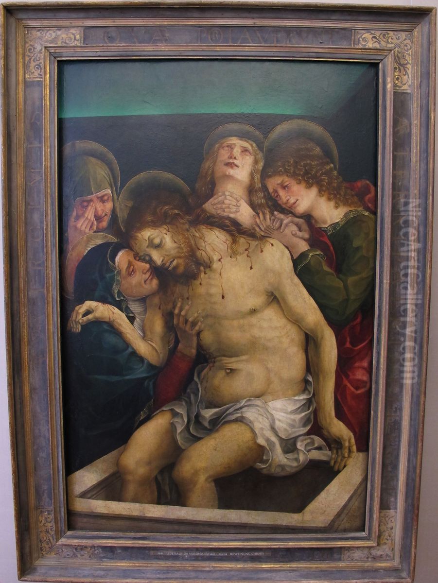 Lamentation of Christ Oil Painting by Liberale Da Verona