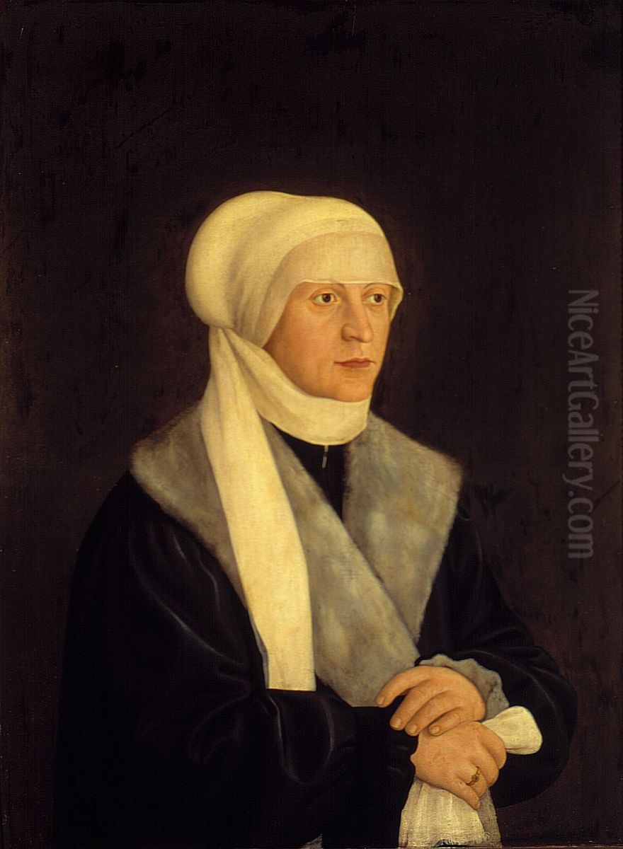 Bildnis der Sabina von Bayern, Herzogin von Wurttemberg Oil Painting by Barthel Beham
