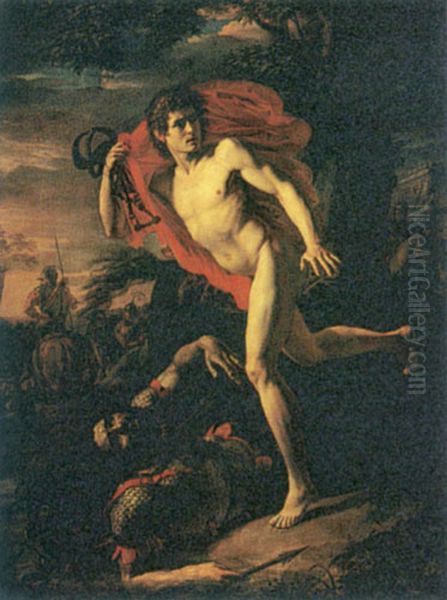 The Exploit of a Kievan Boy Oil Painting by Andrey Ivanovich Ivanov