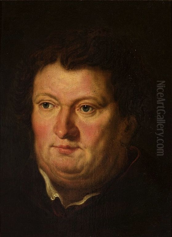 Bust of a man Oil Painting by (studio of) Rubens, Peter Paul
