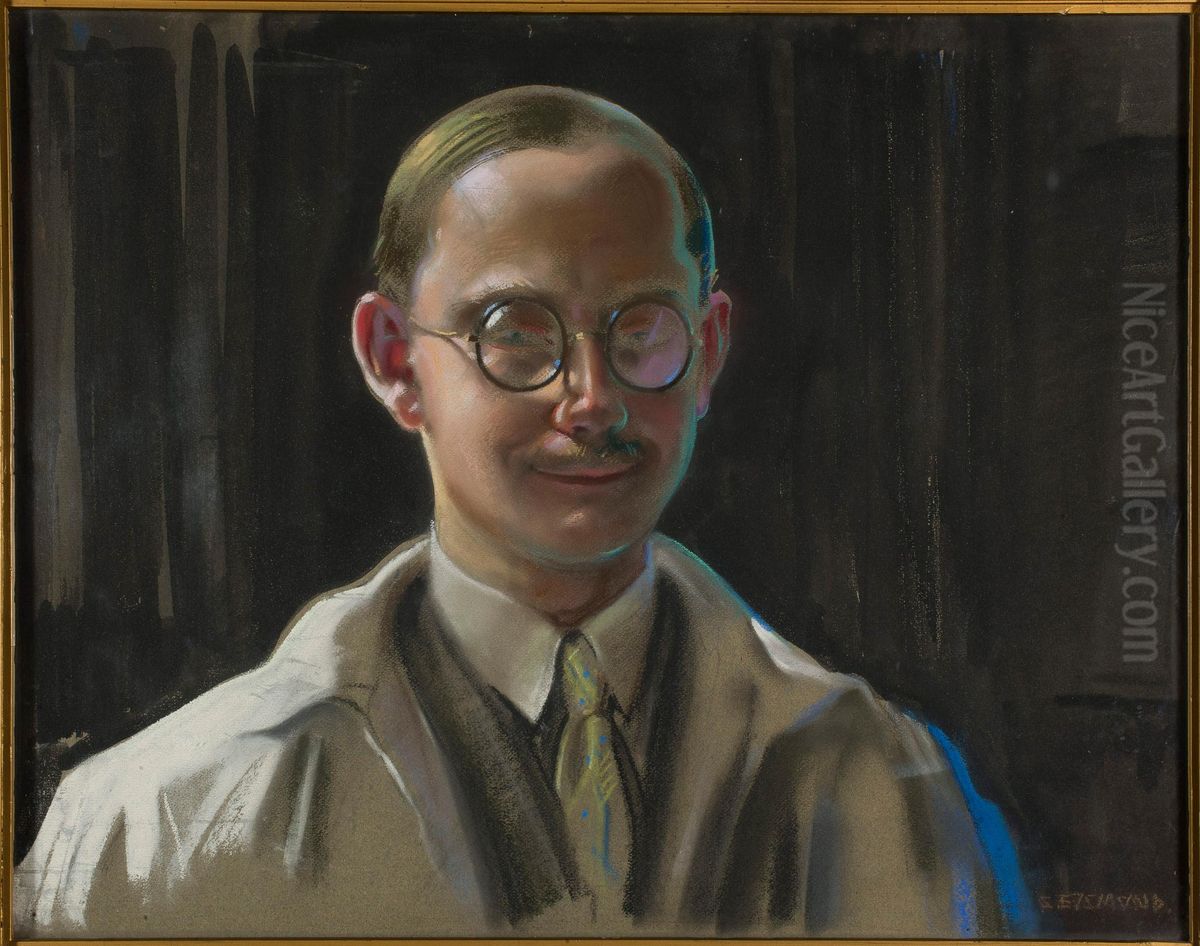 Autoportret Oil Painting by Stanislaw Ejsmond