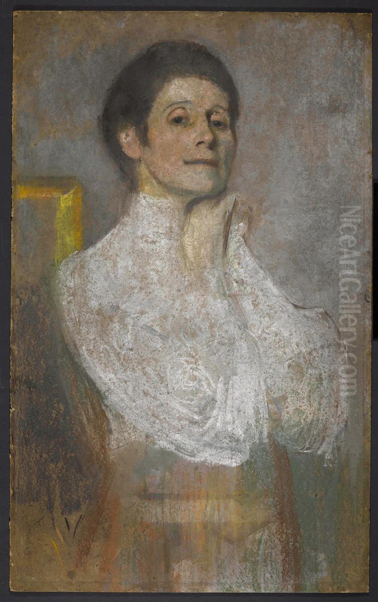 Autoportret Oil Painting by Olga Boznanska