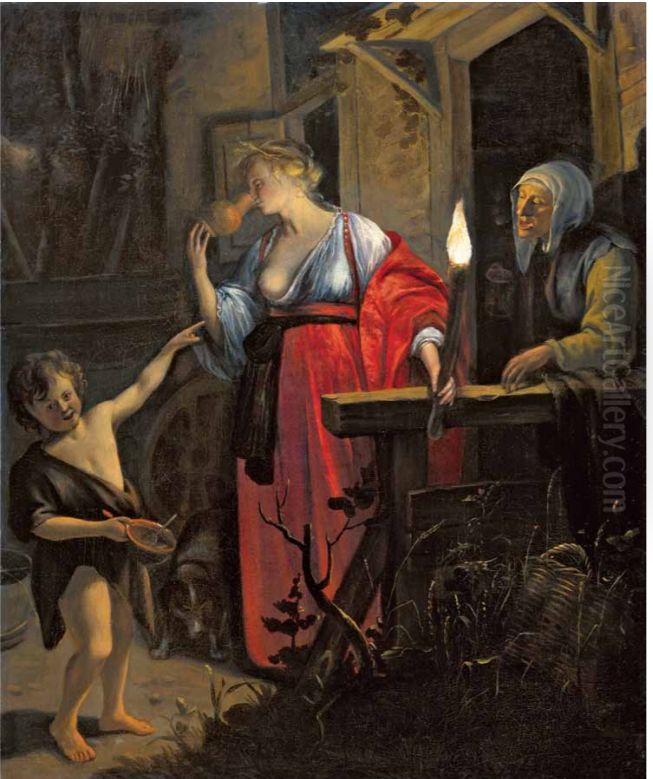 Ceres Seeking for Proserpine Oil Painting by Jan Steen