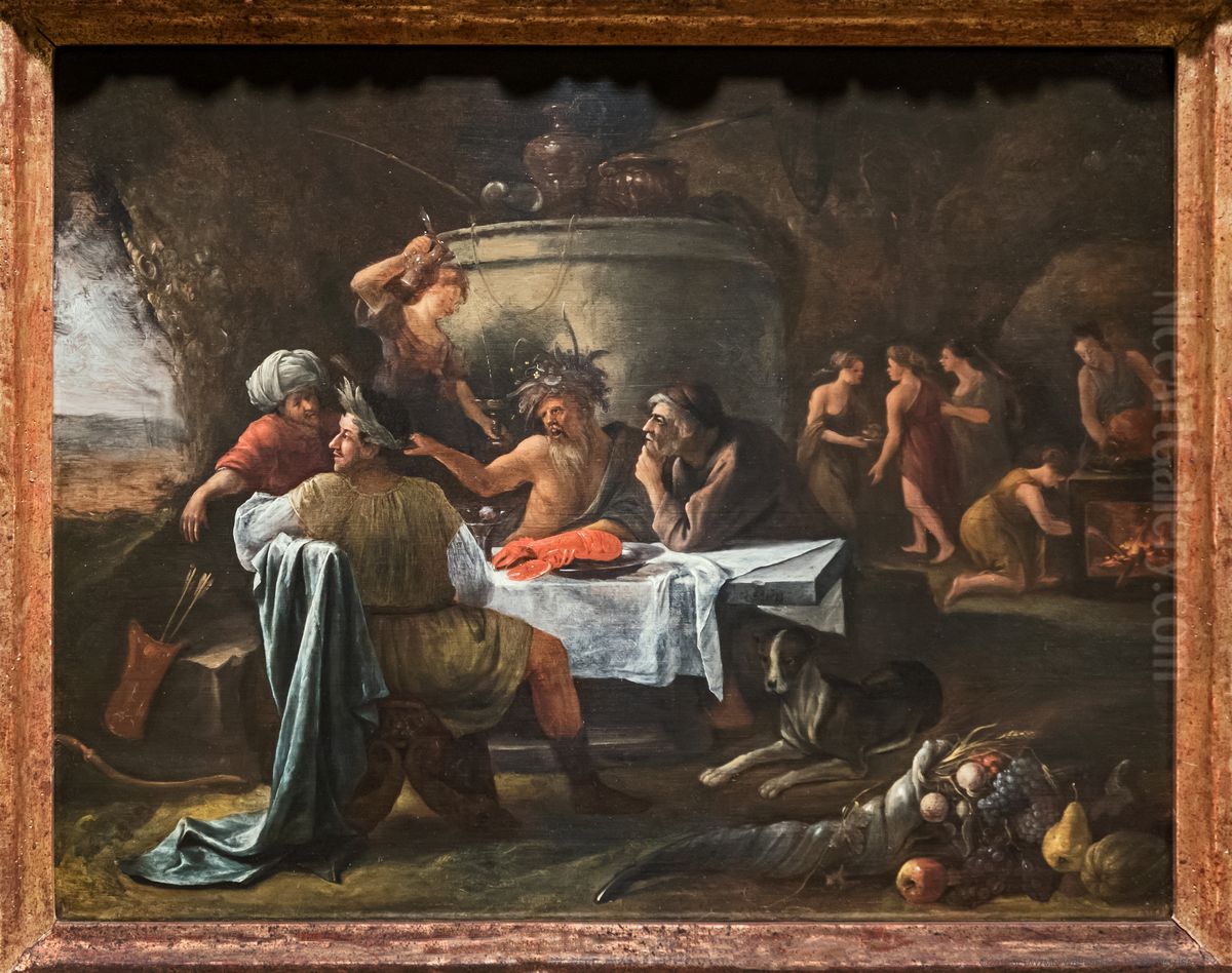 Theseus and Achelous Oil Painting by Jan Steen