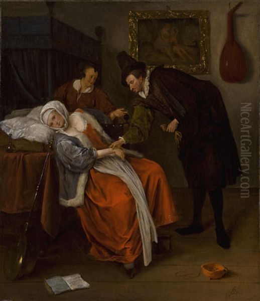 The Doctor's Visit Oil Painting by Jan Steen