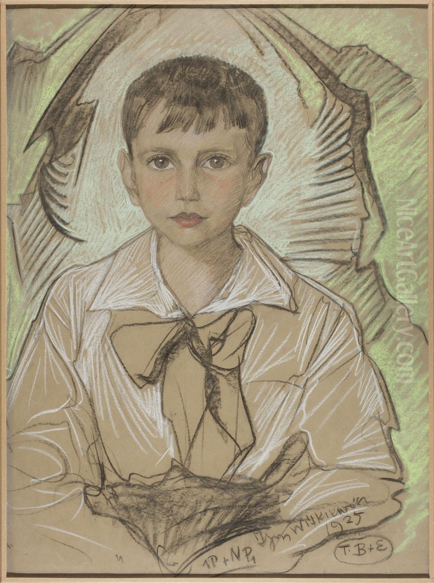 Portrait of Karol Krystall Oil Painting by Stanislaw Ignacy Witkiewicz (Witkacy)