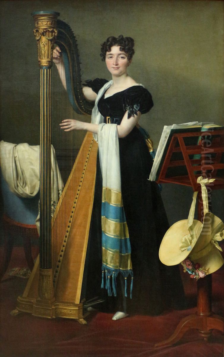 Portrait of Juliette de Villeneuve Oil Painting by Jacques-Louis David