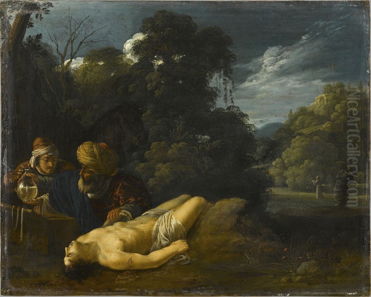 La Parabole du bon Samaritain Oil Painting by Jacob Pynas