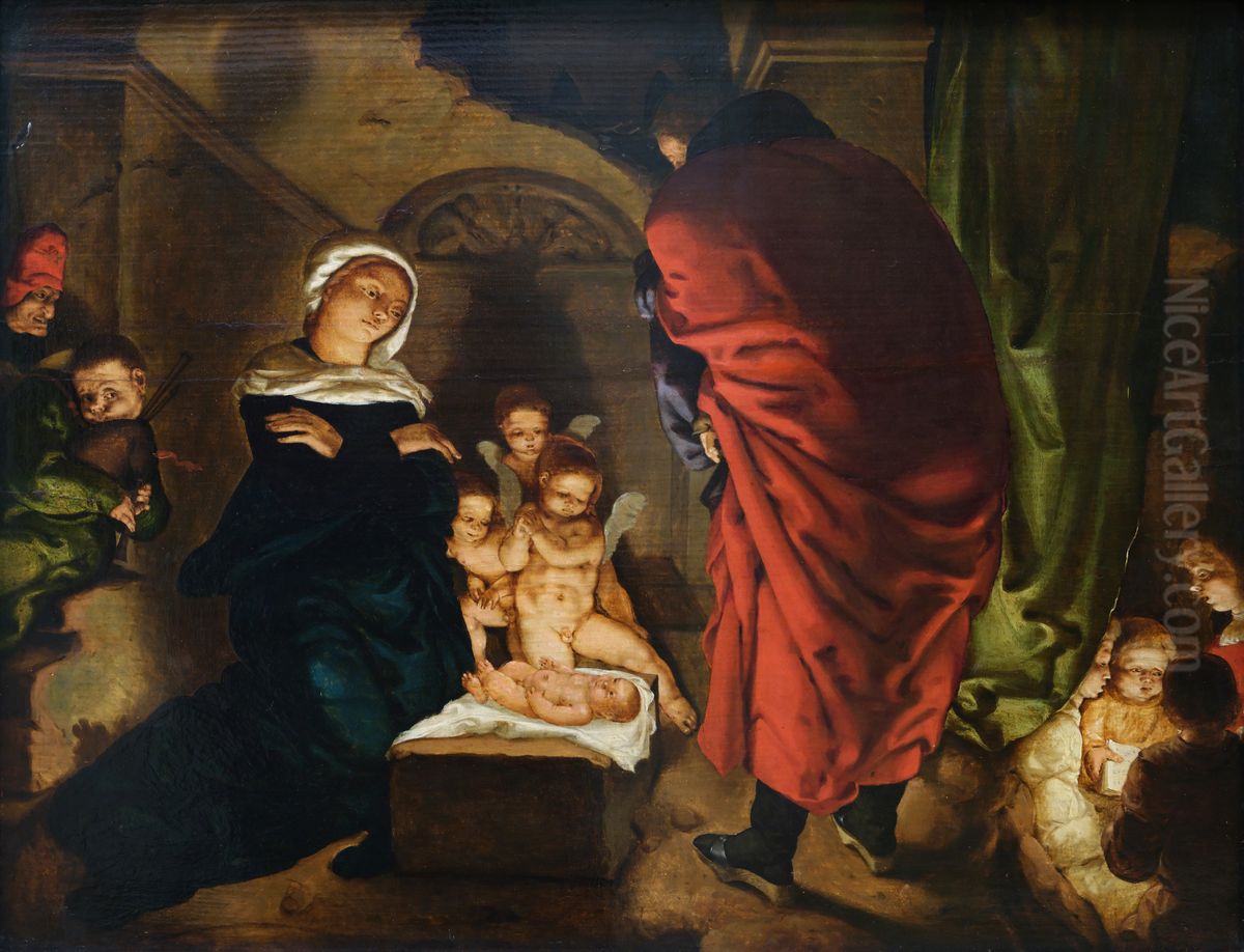 Nativity Oil Painting by Aertgen van Leyden
