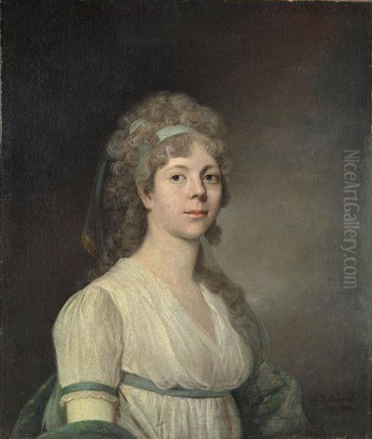 Portrait de femmeAncien titre : Portrait de la grande-duchesse Maria (1786-1859), fille du tsar Paul Ier Oil Painting by Martin Ferdinand Quadal
