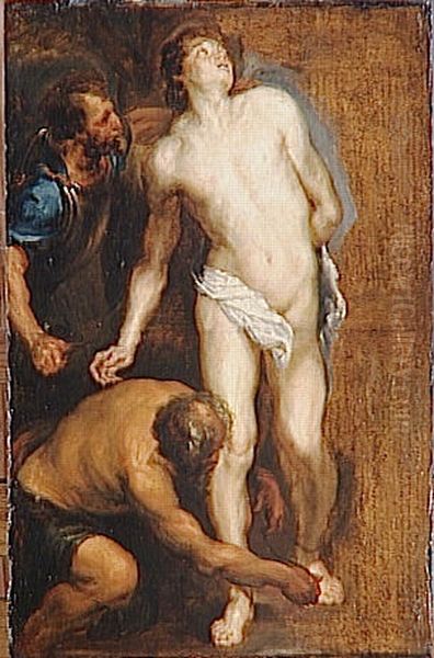 Study for the Martyrdom of Saint Sebastian Oil Painting by Sir Anthony Van Dyck