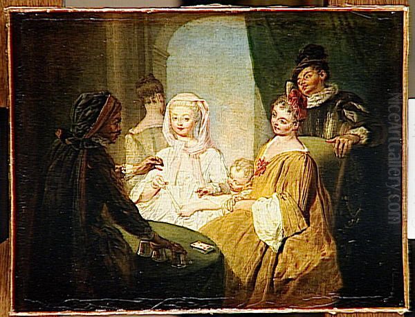 L'Escamoteur Oil Painting by Philippe Mercier