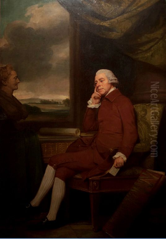 Ralph Willett, bibliophile and collector Oil Painting by George Romney