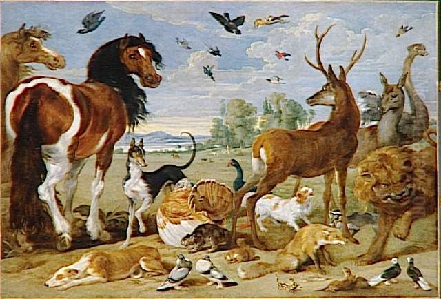 Paradise on earth Oil Painting by Paul de Vos