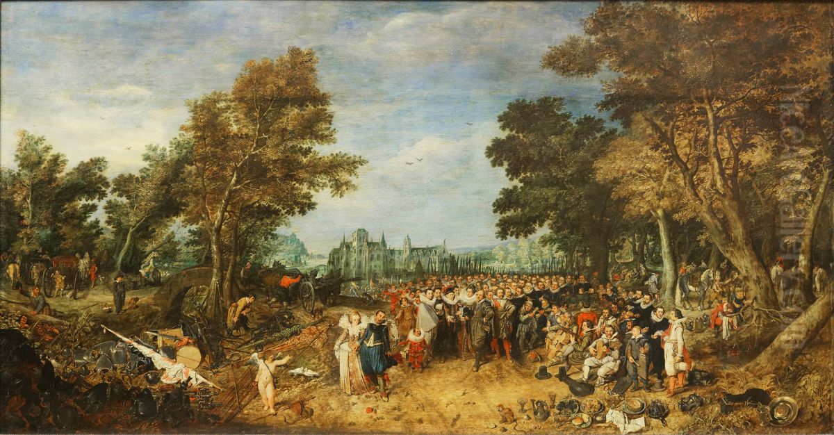 Allegory of the Twelve Years Truce Oil Painting by Adriaen van de Venne