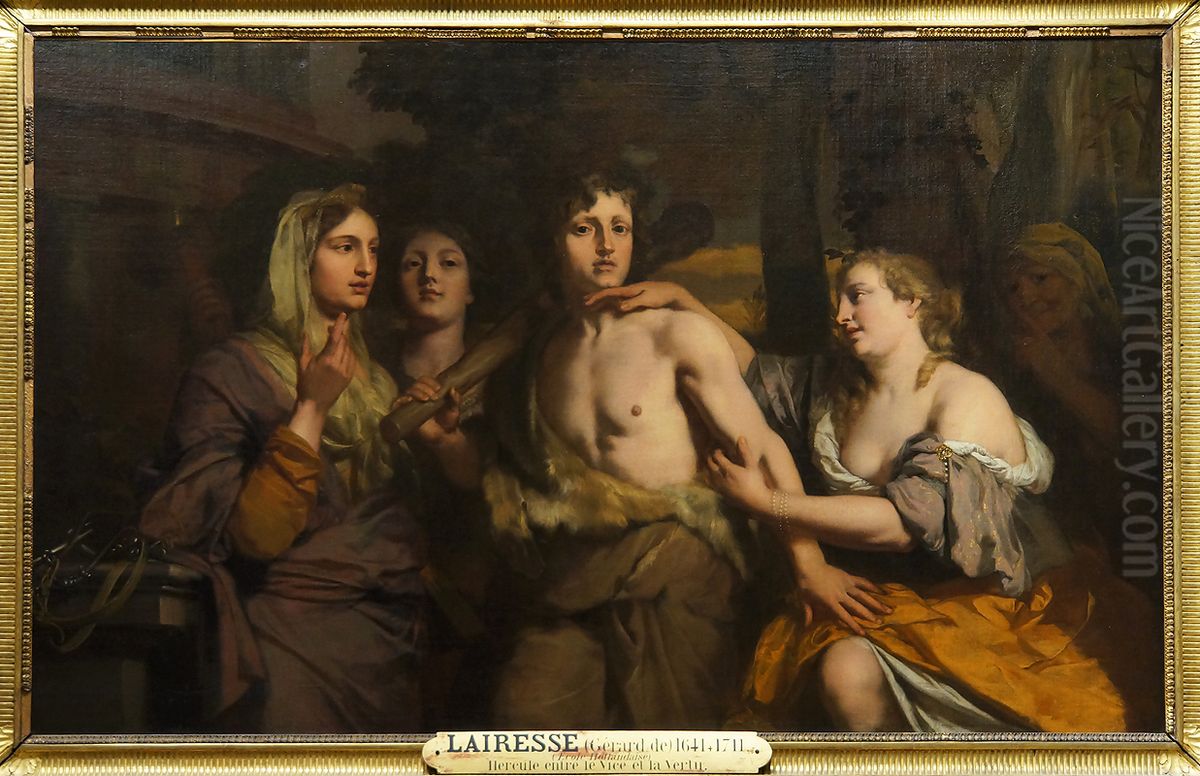 Hercules between Vice and Virtue Oil Painting by Gerard de Lairesse
