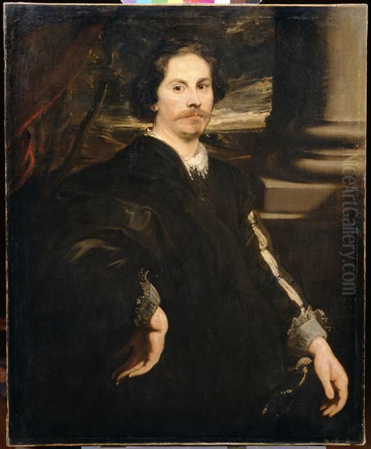 Portrait presume de Jan Boeckhorst (?) Oil Painting by Sir Anthony Van Dyck