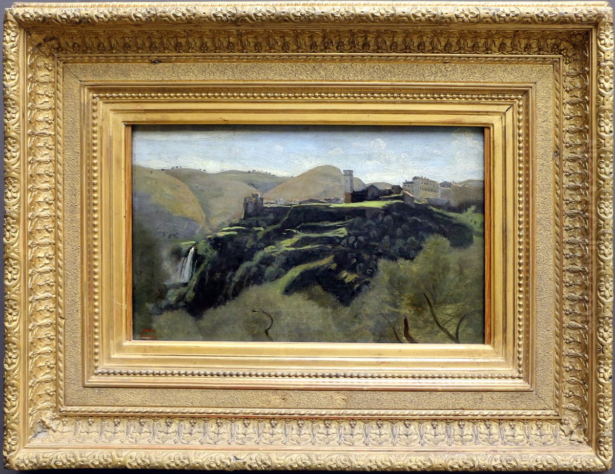 The Cascatelles, Tivoli Oil Painting by Jean-Baptiste Camille Corot