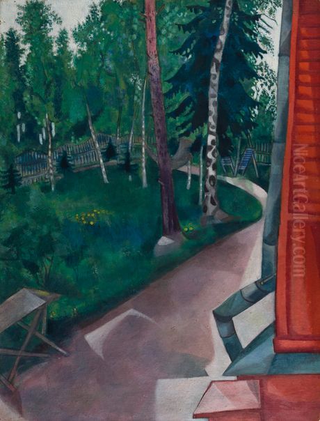 Summer residence Oil Painting by Marc Chagall