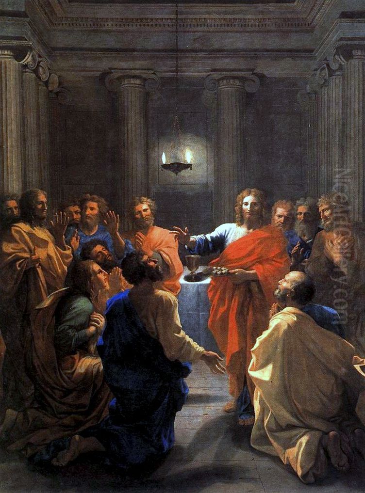 The Institution of the Eucharist Oil Painting by Nicolas Poussin