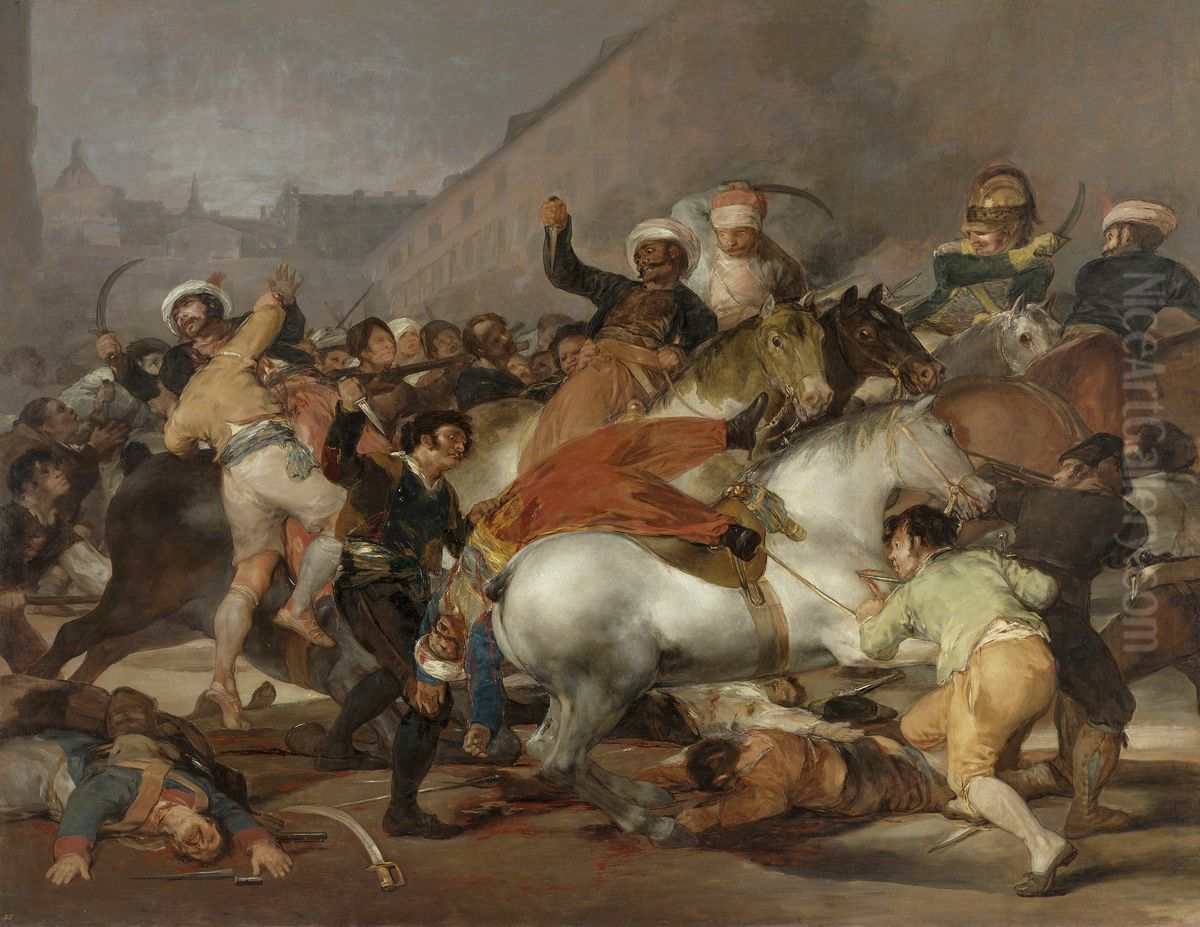 The Second of May 1808 Oil Painting by Francisco Goya Fuendetodos