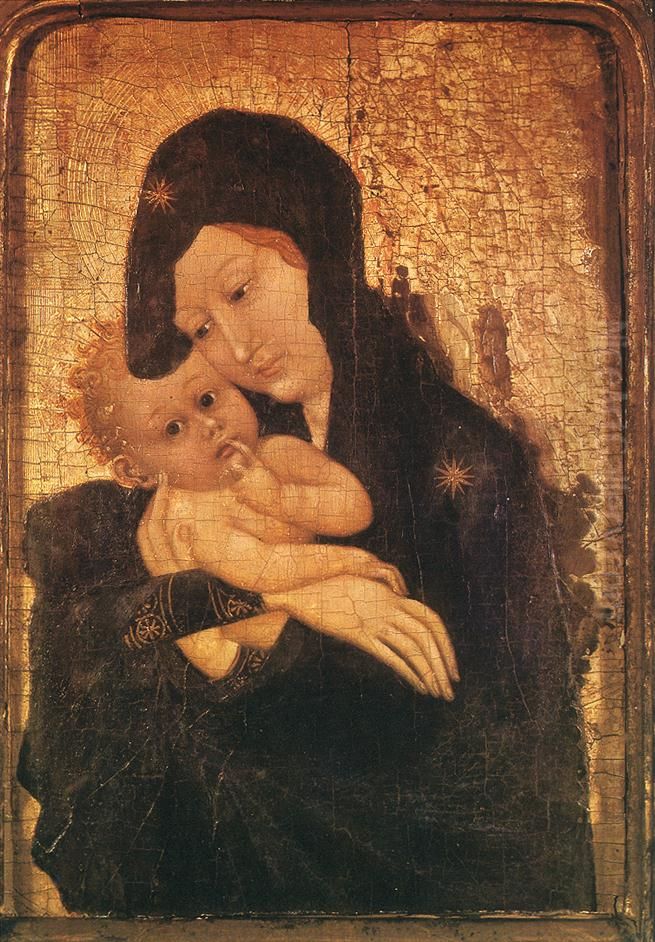 Virgin and Child Oil Painting by Melchior Broederlam
