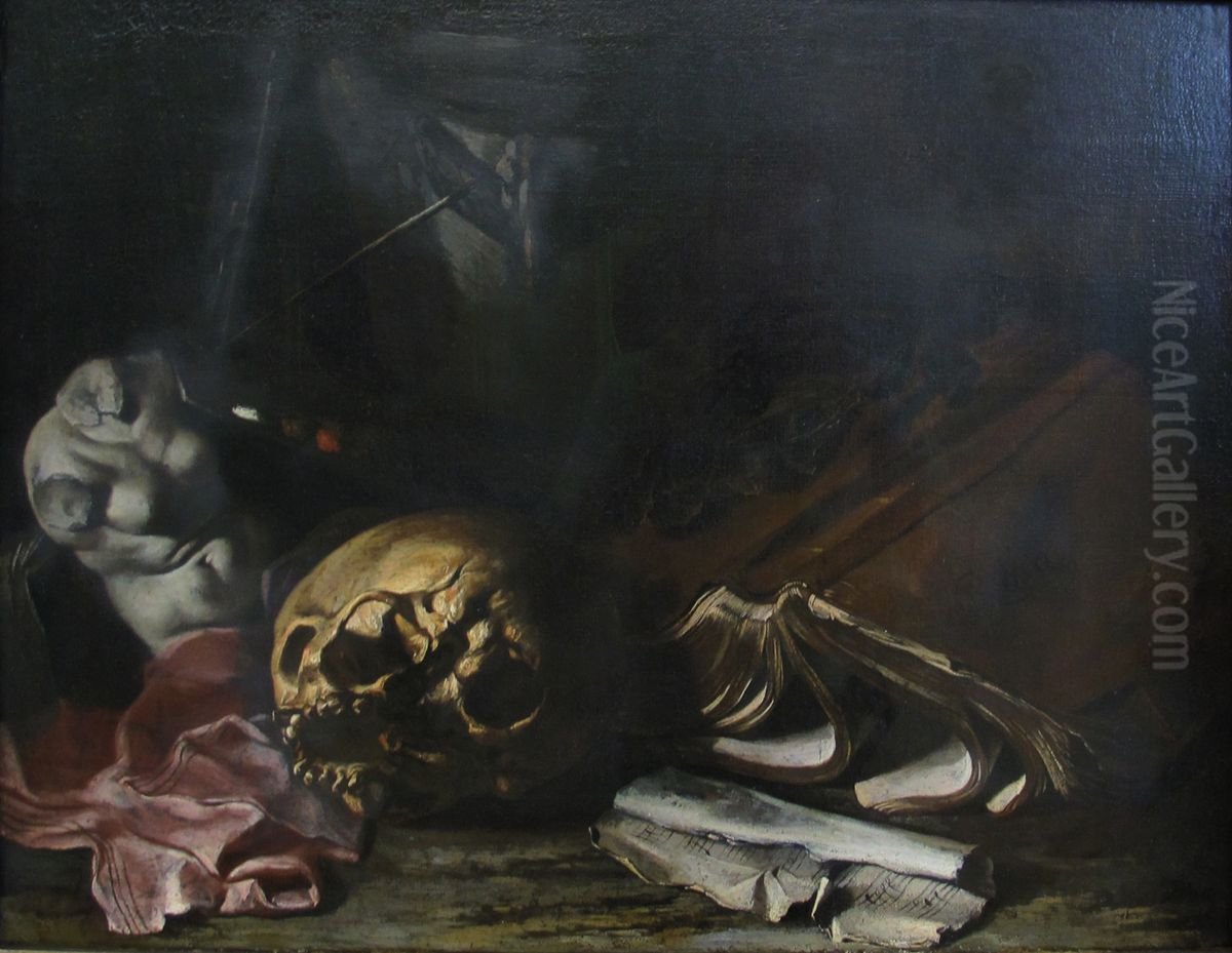 Still Life Oil Painting by Salvator Rosa