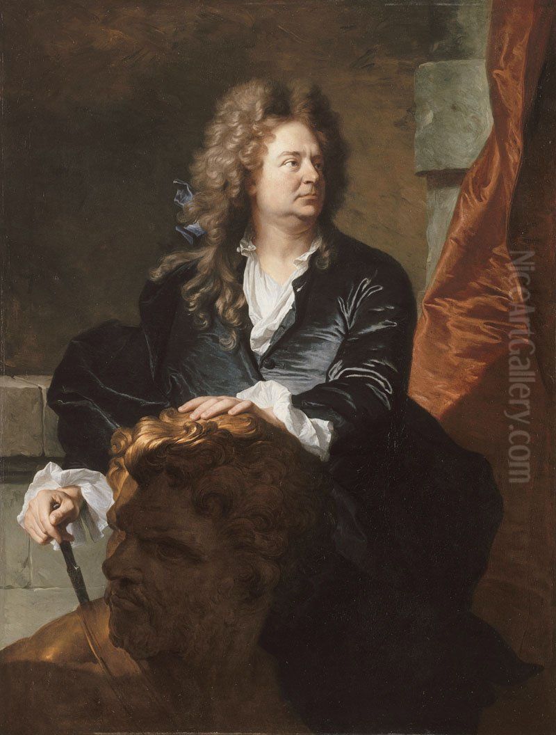 Martin van den Bogaert, dit Desjardins (1640-1694) Oil Painting by Hyacinthe Rigaud