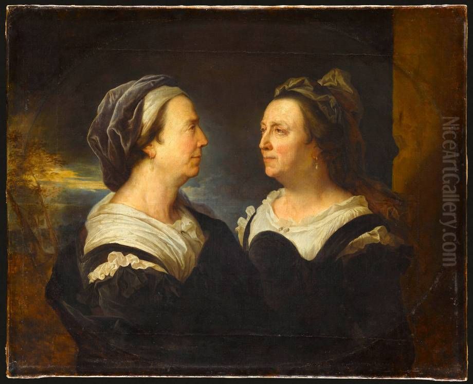 Marie Serre (1638-1721), mere de l'artiste Oil Painting by Hyacinthe Rigaud